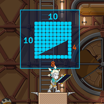 Représentation d'un calcul complexe, en l'occurence 10x10-4x8÷2